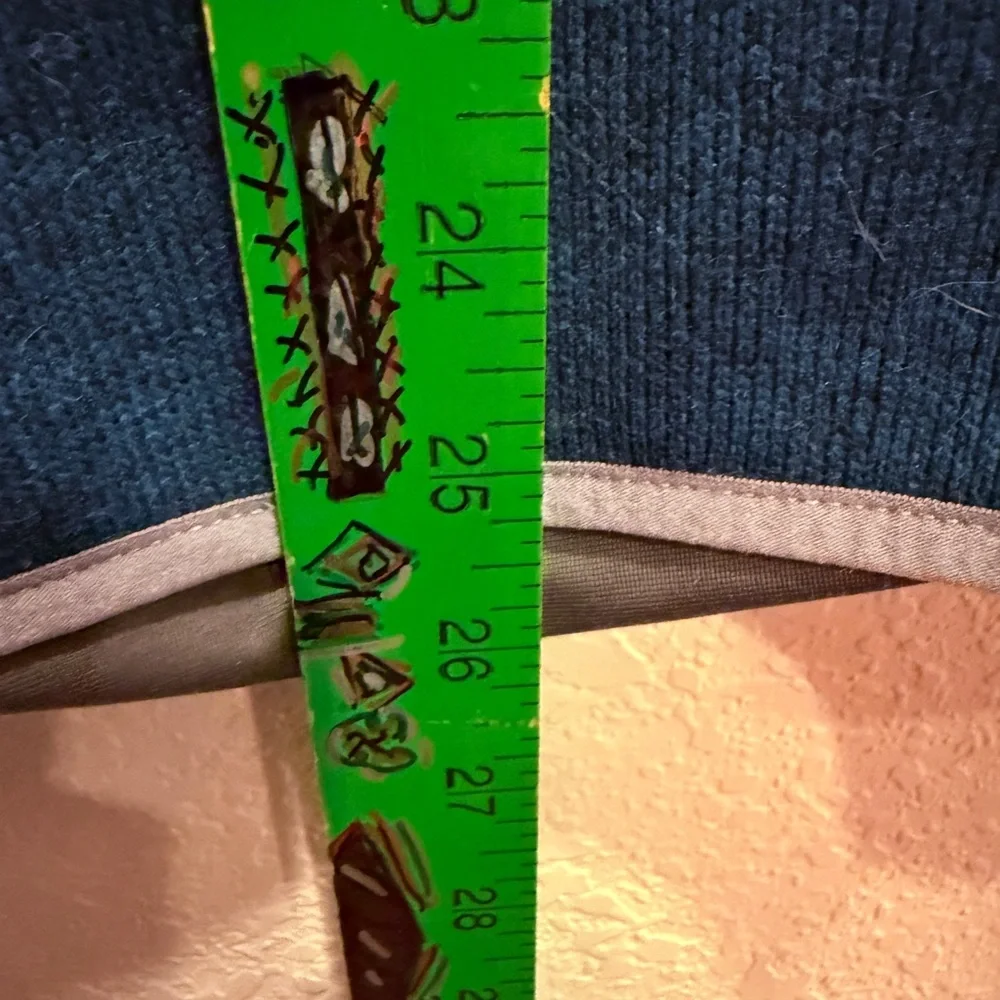 L.L. Bean Women’s Glacial Blue 1/4 Snap Knit Pullover Sz M - Picture 10 of 10